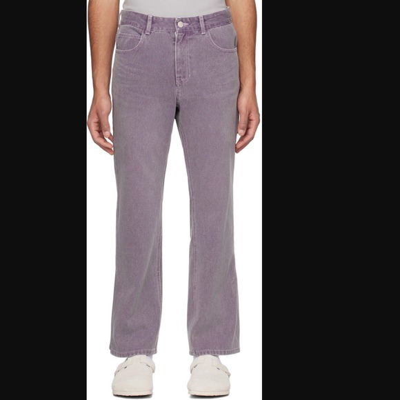 SOLID HOMME NWOT Purple Wash Straight-Leg Men's Denim Jeans Size 46 ( US 29 ) - Picture 9 of 9